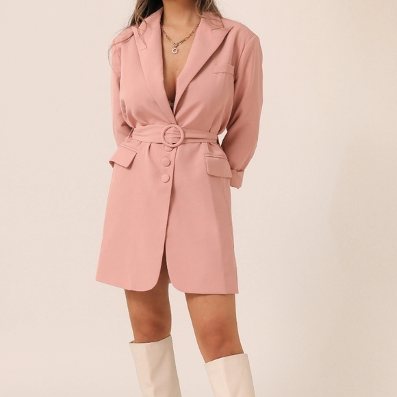 M.N.I Mauve Pink Blazer Dress - Picture 1 of 5